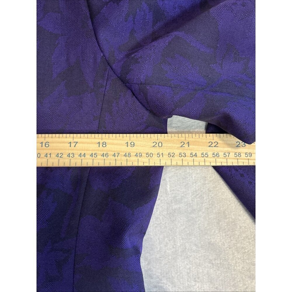 Pendleton Wool Jacket Blazer Purple Flora Black V… - image 4